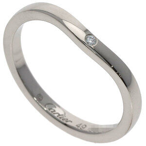 CARTIER Authentic Silver Diamond Ring #49